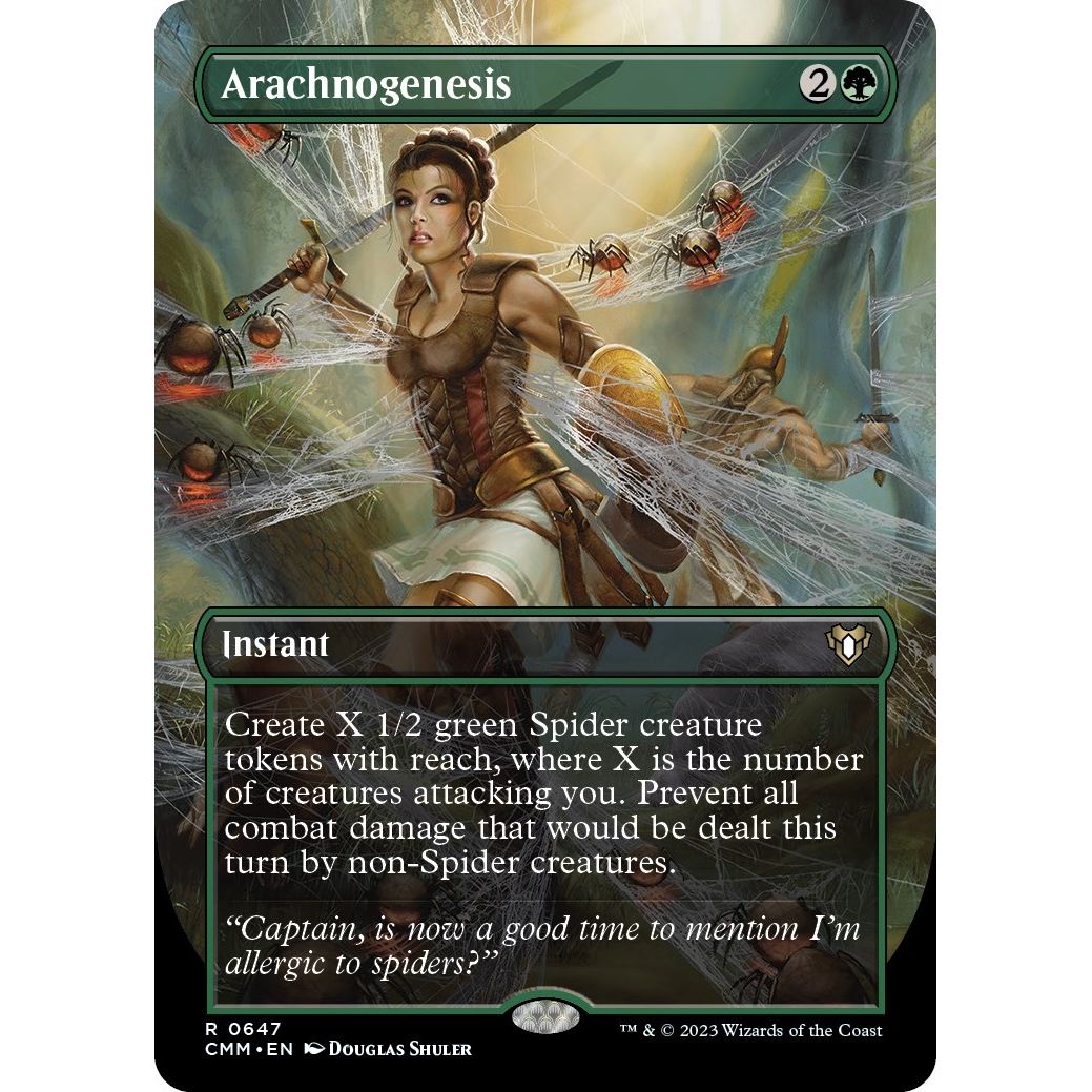 Image for Arachnogenesis (Borderless) (647) (CMM) - Magic: The Gathering