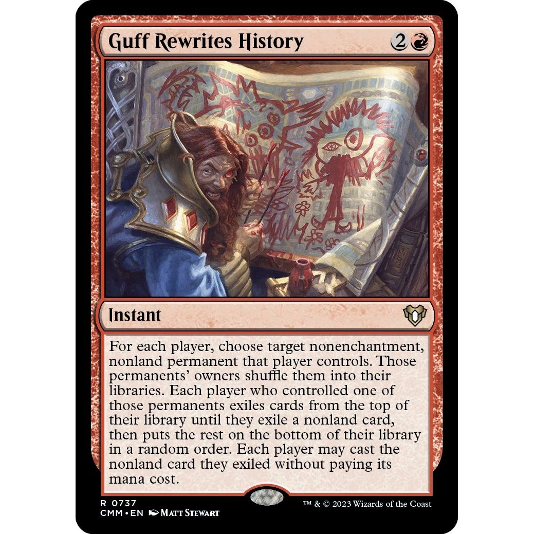 Image for Guff Rewrites History (737) (CMM) - Magic: The Gathering