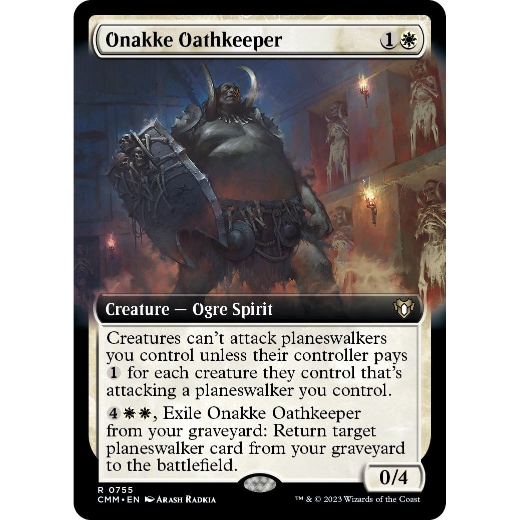 Image for Onakke Oathkeeper (Extended Art) (755) (CMM) - Magic: The Gathering