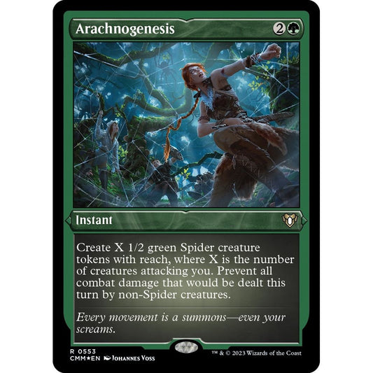 Image for Arachnogenesis (Foil Etched) (553) (CMM) - Magic: The Gathering