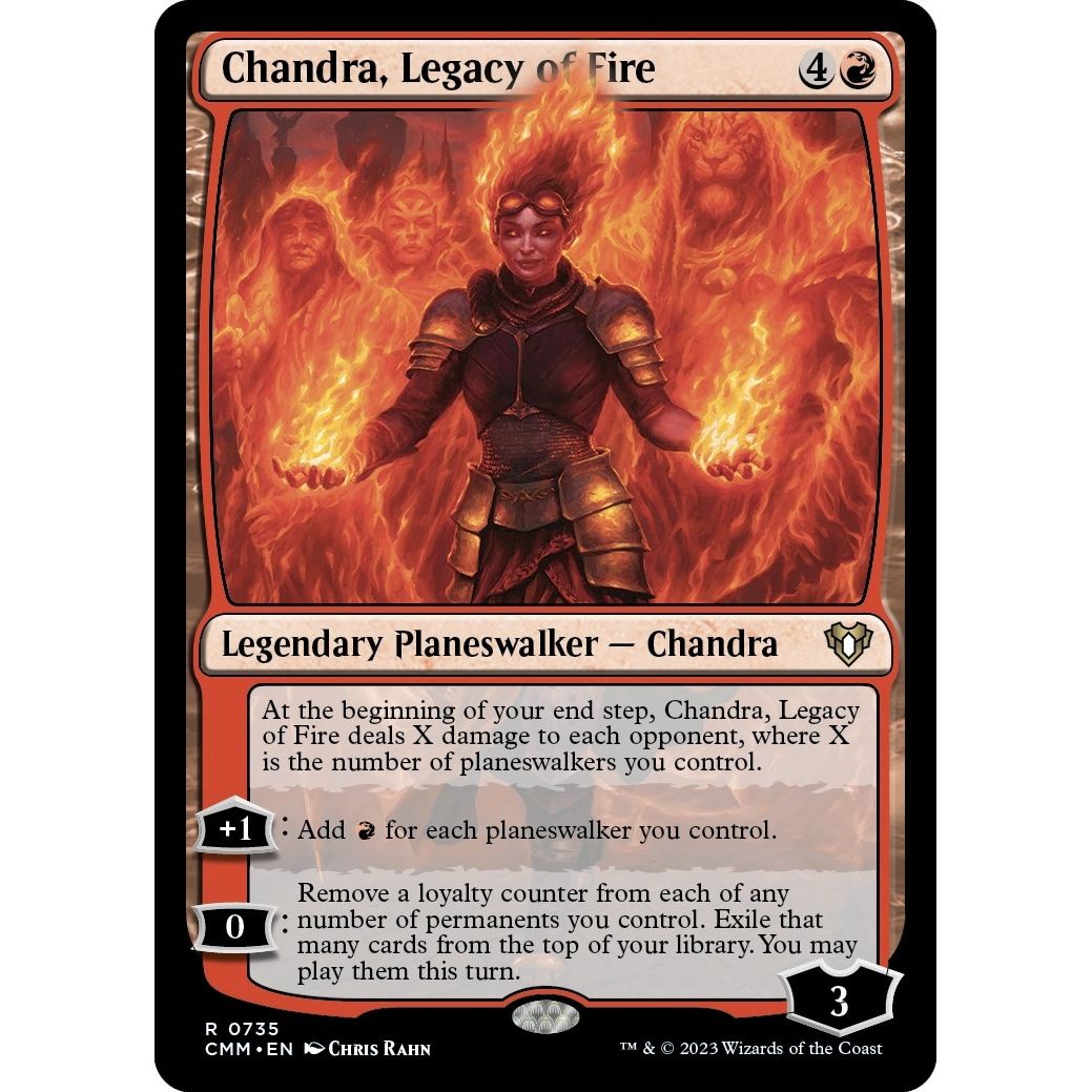 Image for Chandra, Legacy of Fire (735) (CMM) - Magic: The Gathering