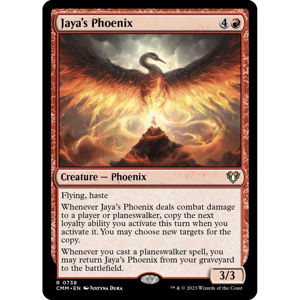 Image for Jaya's Phoenix (738) (CMM) - Magic: The Gathering