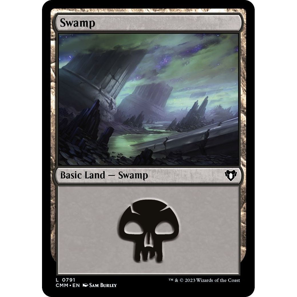 Image for Swamp (0791) (791) (CMM) - Magic: The Gathering