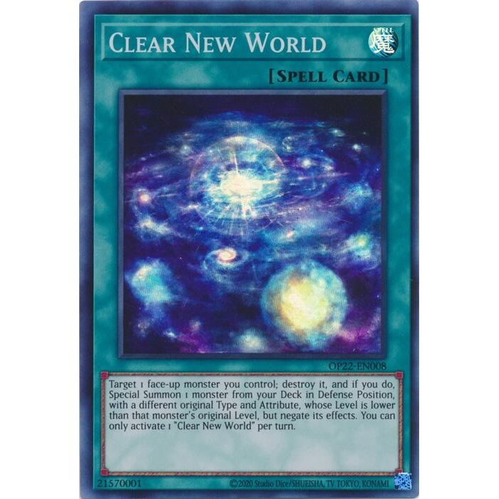 Image for Clear New World (OP22-EN008) (OP22) - YuGiOh