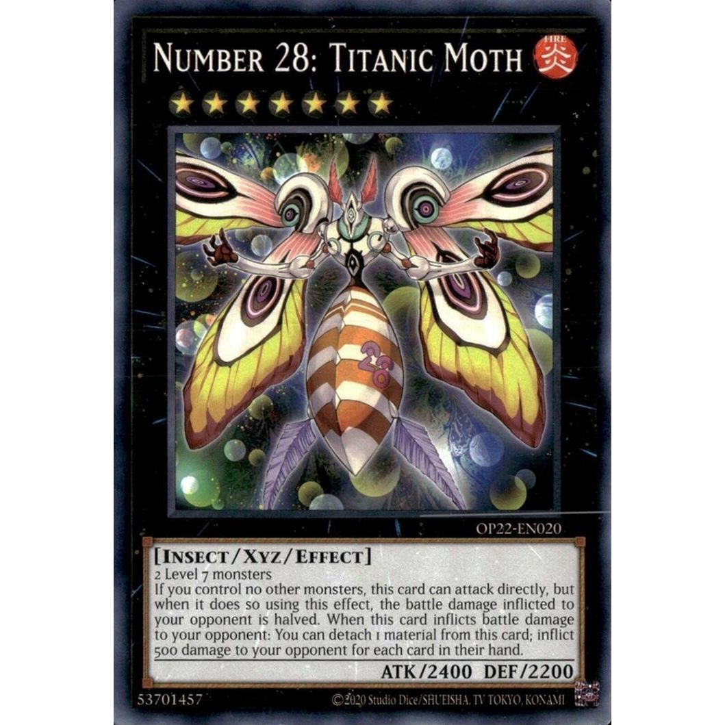 Image for Number 28: Titanic Moth (OP22-EN020) (OP22) - YuGiOh