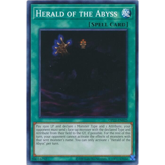 Image for Herald of the Abyss (OP22-EN025) (OP22) - YuGiOh