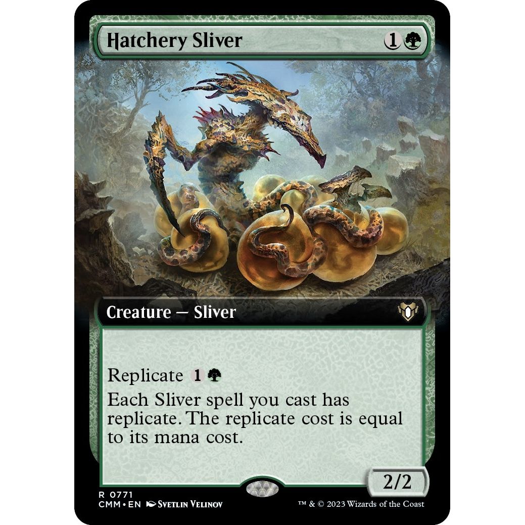 Image for Hatchery Sliver (Extended Art) (771) (CMM) - Magic: The Gathering