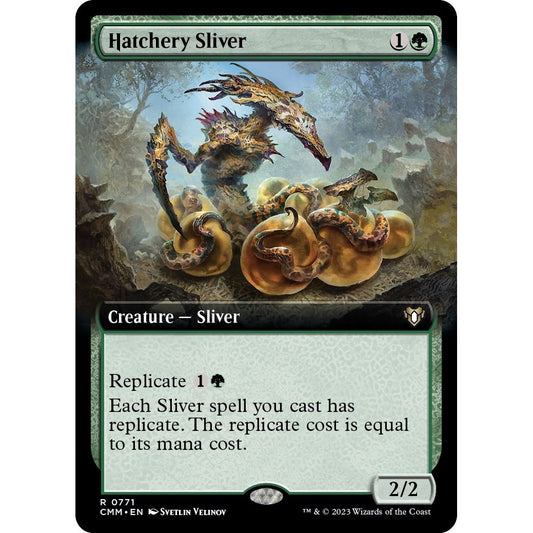 Image for Hatchery Sliver (Extended Art) (771) (CMM) - Magic: The Gathering