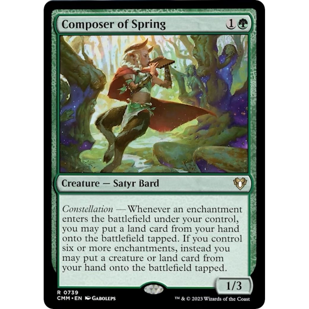 Image for Composer of Spring (739) (CMM) - Magic: The Gathering