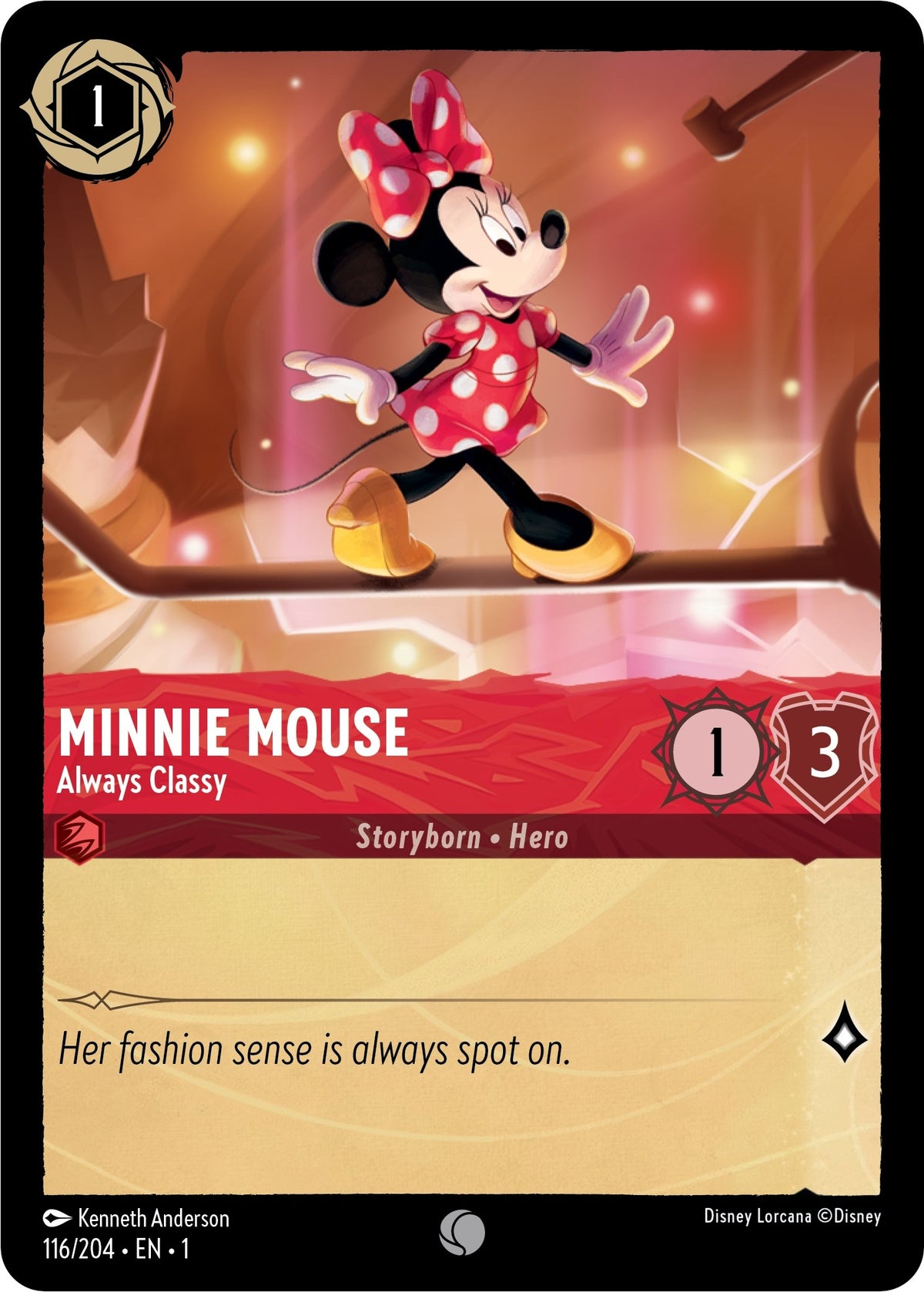 Image for Minnie Mouse - Always Classy (116/204) (1) - Disney Lorcana