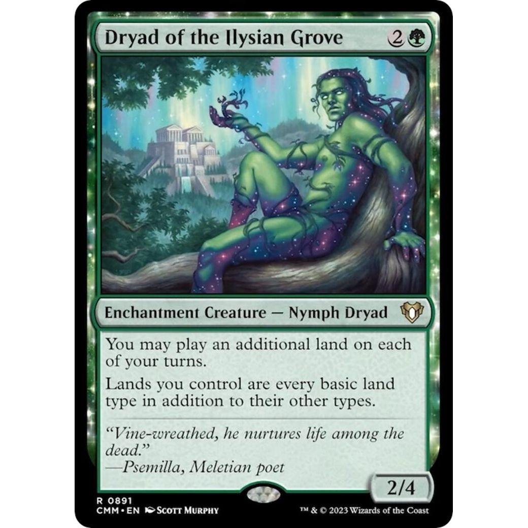 Image for Dryad of the Ilysian Grove (891) (CMM) - Magic: The Gathering