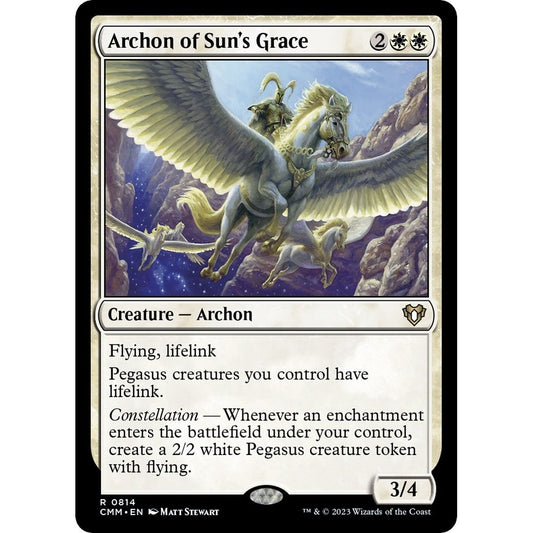 Image for Archon of Sun's Grace (814) (CMM) - Magic: The Gathering