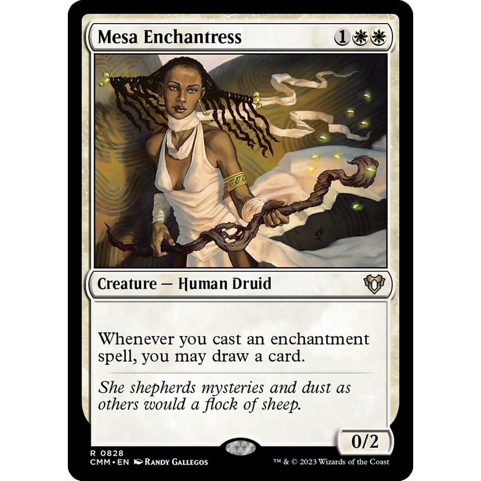 Image for Mesa Enchantress (828) (CMM) - Magic: The Gathering