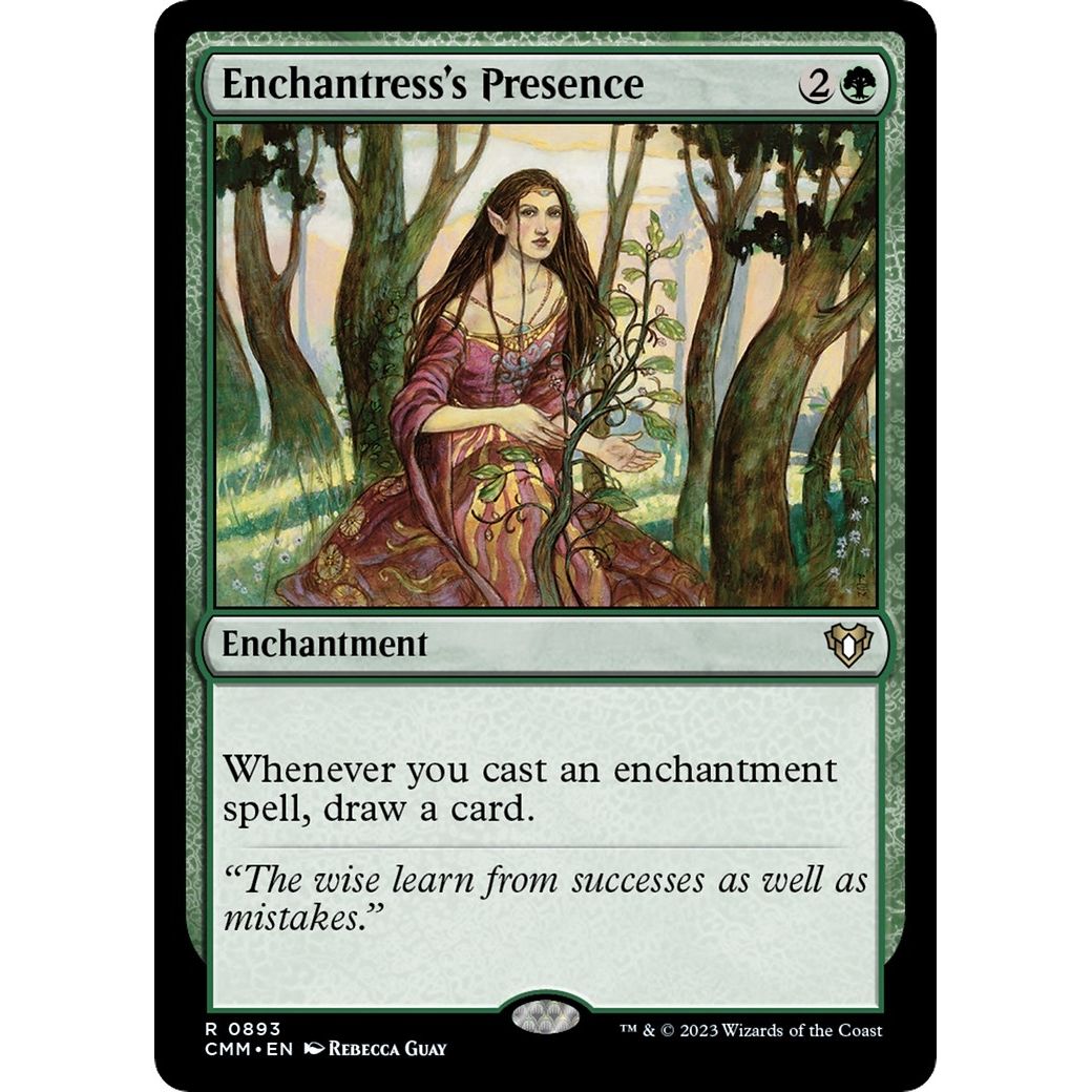Image for Enchantress's Presence (893) (CMM) - Magic: The Gathering