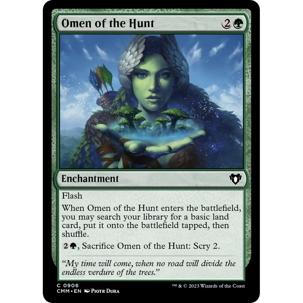 Image for Omen of the Hunt (906) (CMM) - Magic: The Gathering