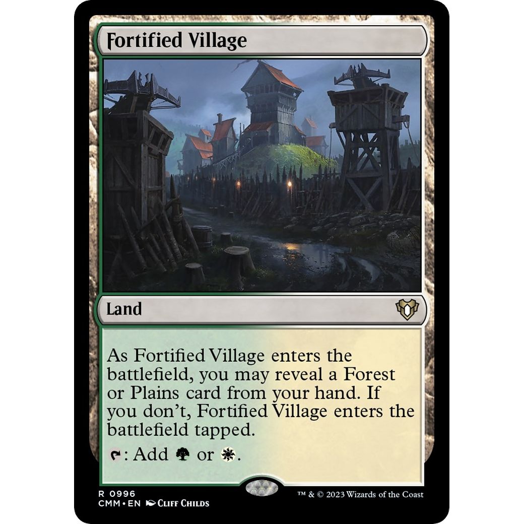 Image for Fortified Village (996) (CMM) - Magic: The Gathering
