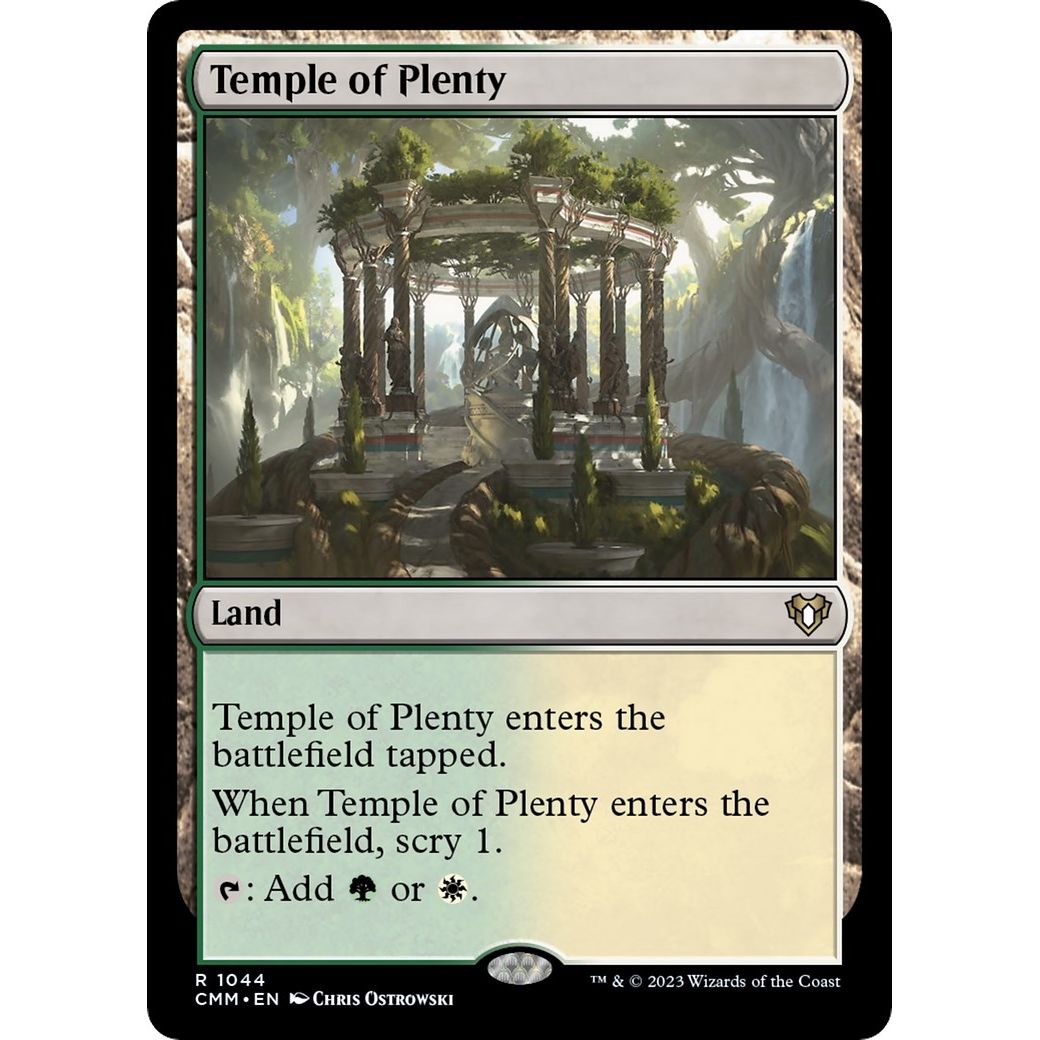 Image for Temple of Plenty (1044) (CMM) - Magic: The Gathering