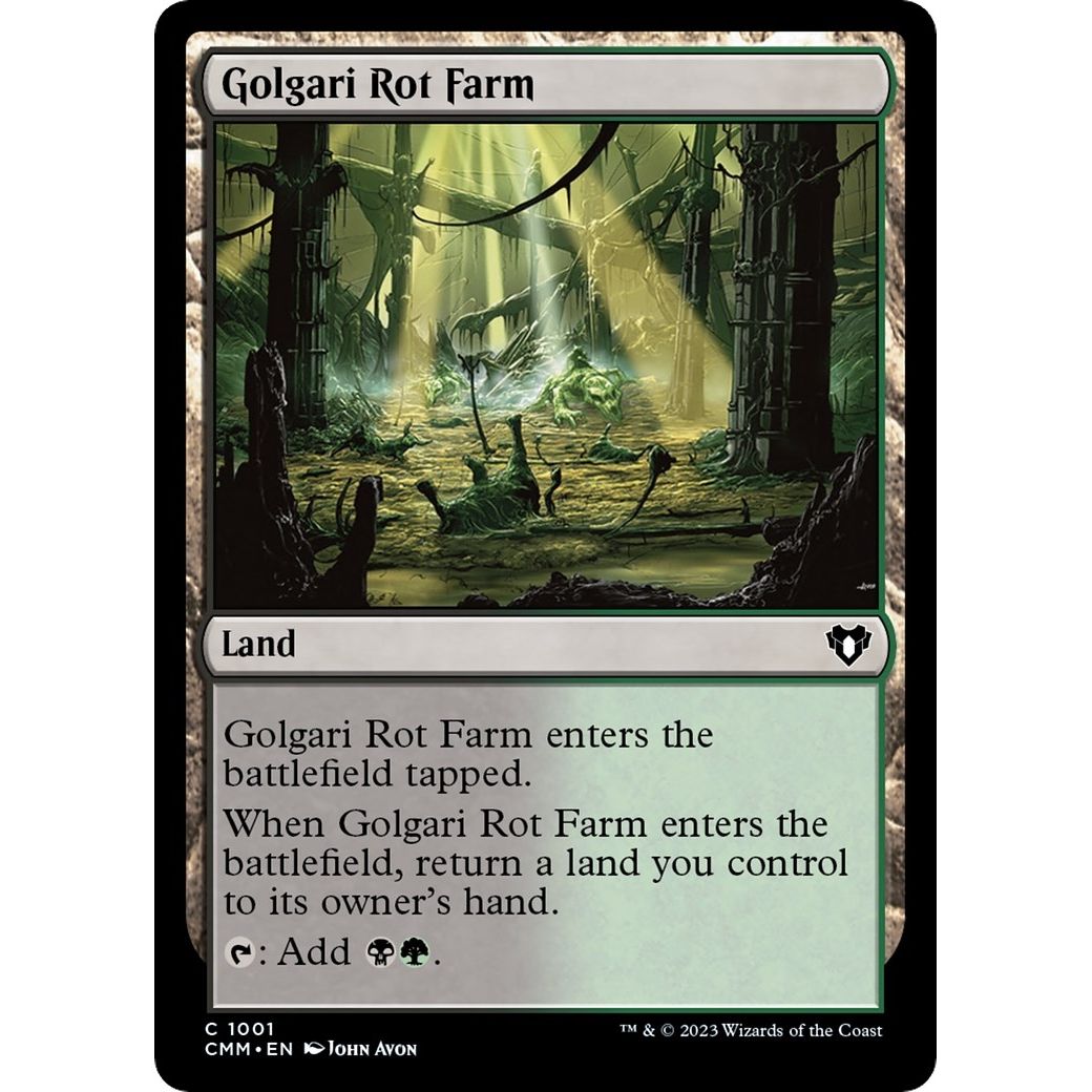Image for Golgari Rot Farm (1001) (CMM) - Magic: The Gathering