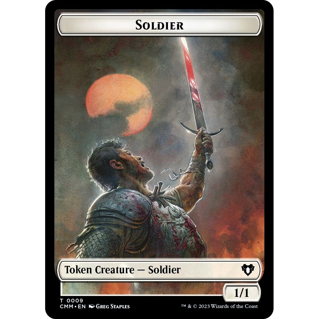 Image for Soldier // Ogre Double-Sided Token (9 // 28) (CMM) - Magic: The Gathering