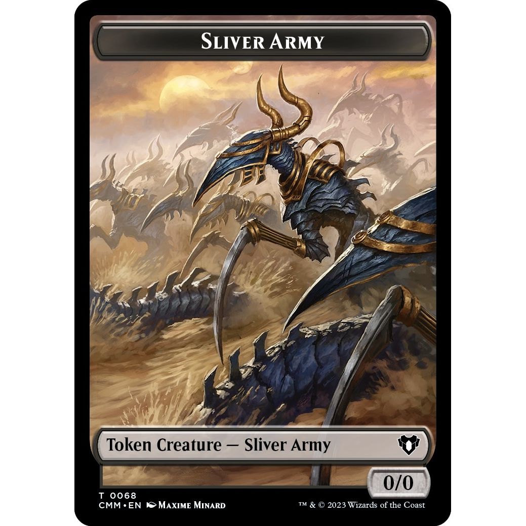 Image for Sliver Army // Sliver Double-Sided Token (68 // 57) (CMM) - Magic: The Gathering