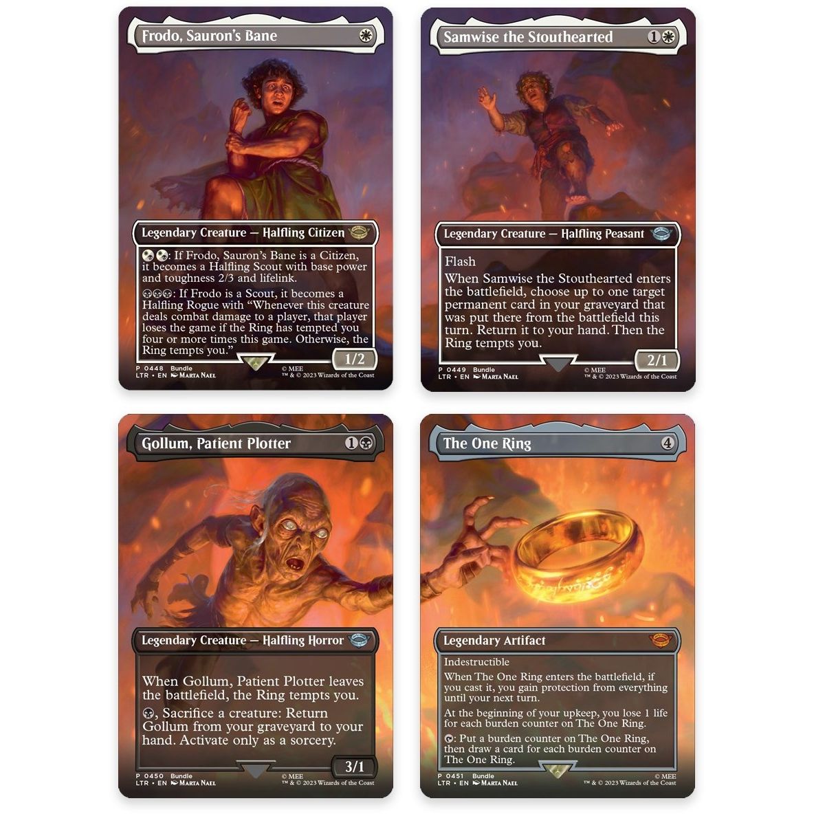 Image for Mount Doom Scene [Set of 4] (448-451) (LTR) - Magic: The Gathering