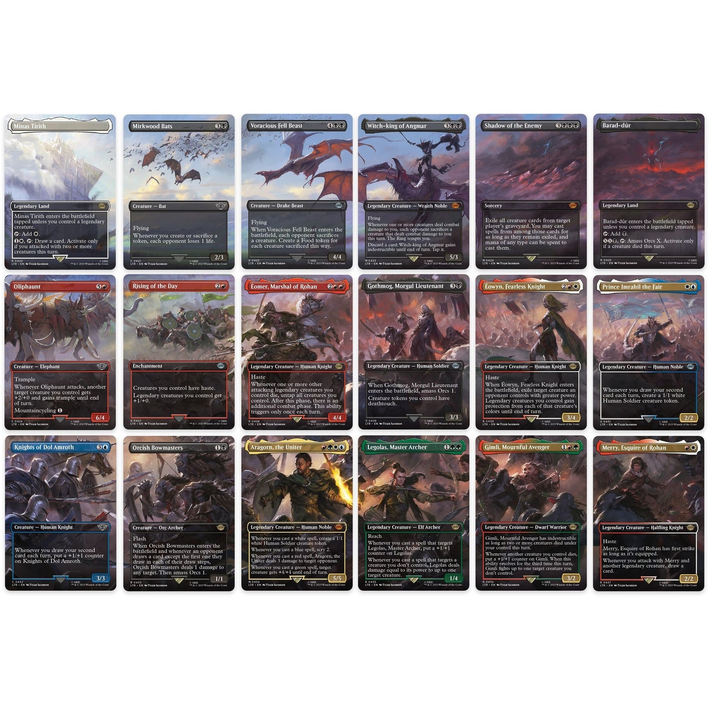 Image for Battle of the Pelennor Fields Scene [Set of 18] (420-437) (LTR) - Magic: The Gathering