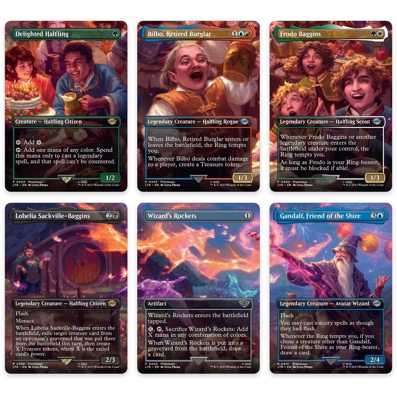Image for Bilbo's Birthday Party Scene [Set of 6] (399-404) (LTR) - Magic: The Gathering
