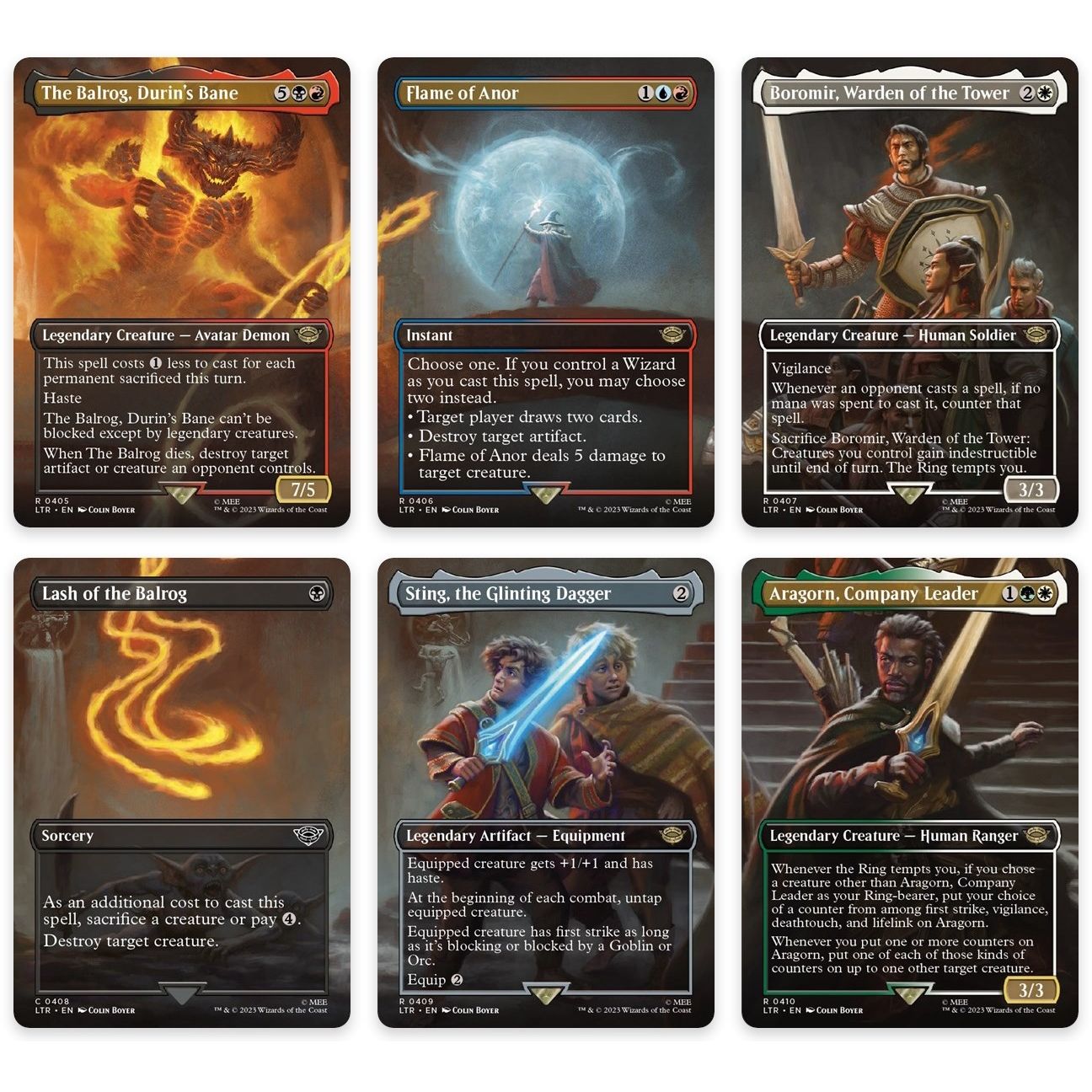 Image for Bridge of Khazad-dum Scene [Set of 6] (405-410) (LTR) - Magic: The Gathering