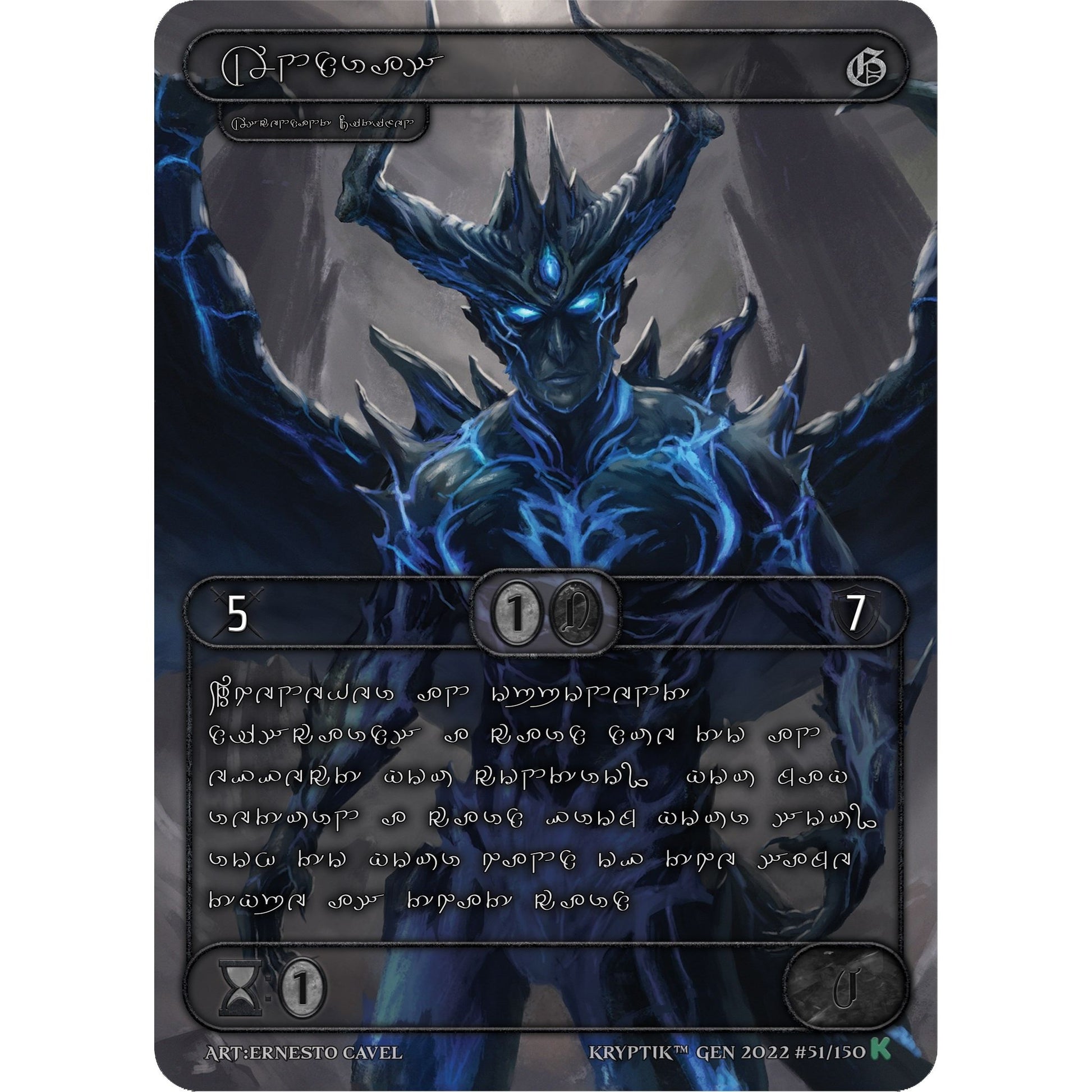 Image for Andras (Silver Kryptik Language) (51) (KPT) - Kryptik TCG