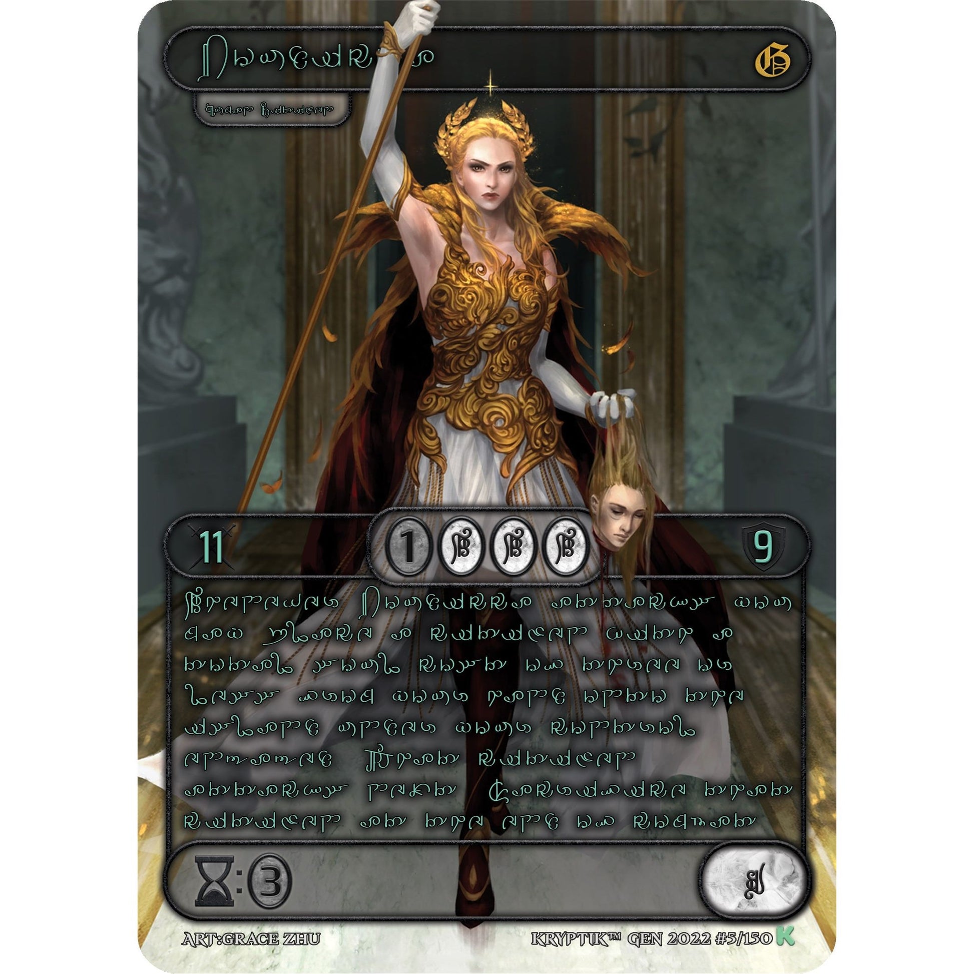 Image for Boudicca (Green Kryptik Language) (5) (KPT) - Kryptik TCG