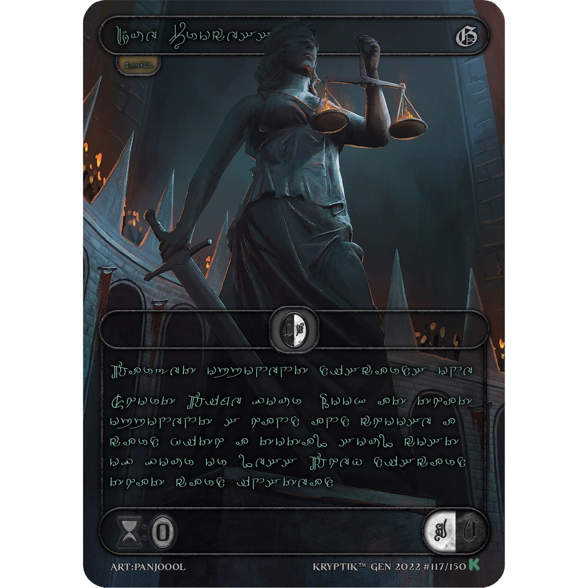 Image for Due Process (Green Kryptik Language) (117) (KPT) - Kryptik TCG