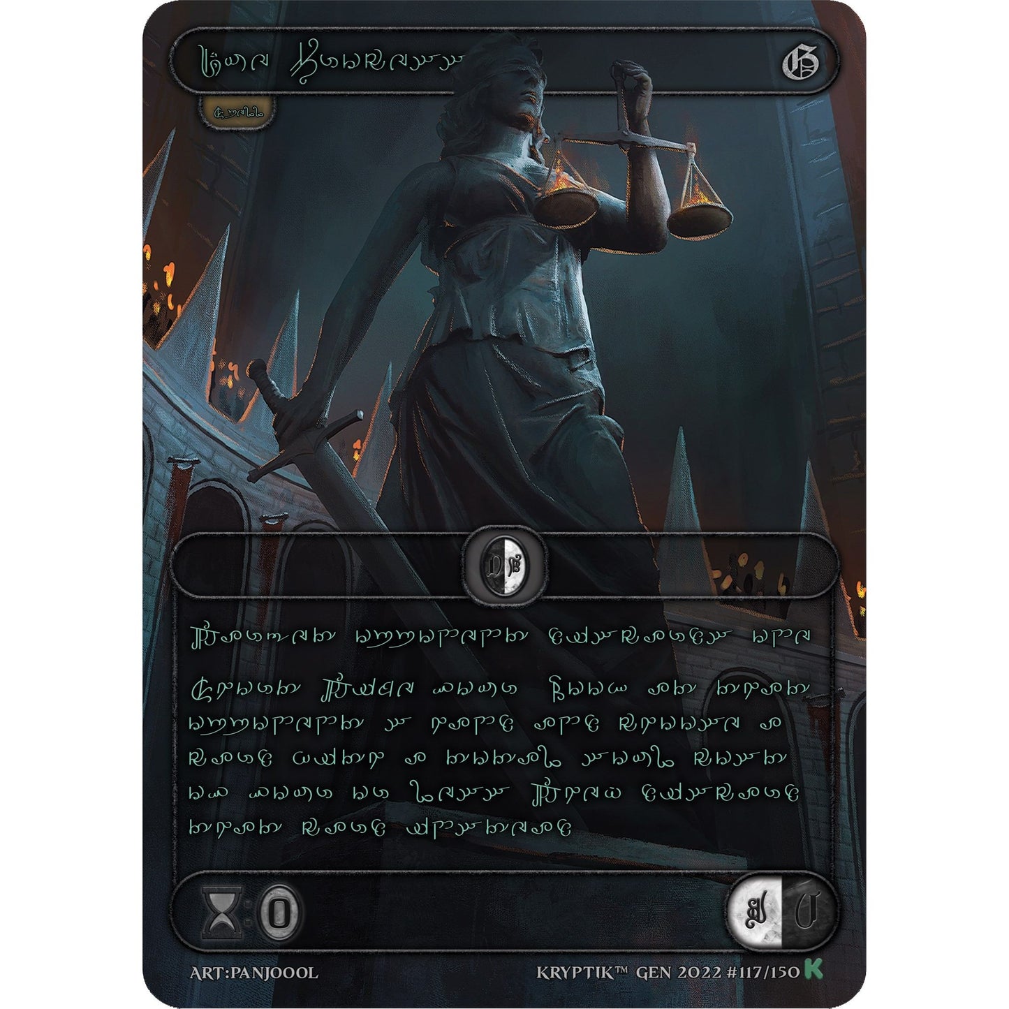 Image for Due Process (Green Kryptik Language) (117) (KPT) - Kryptik TCG