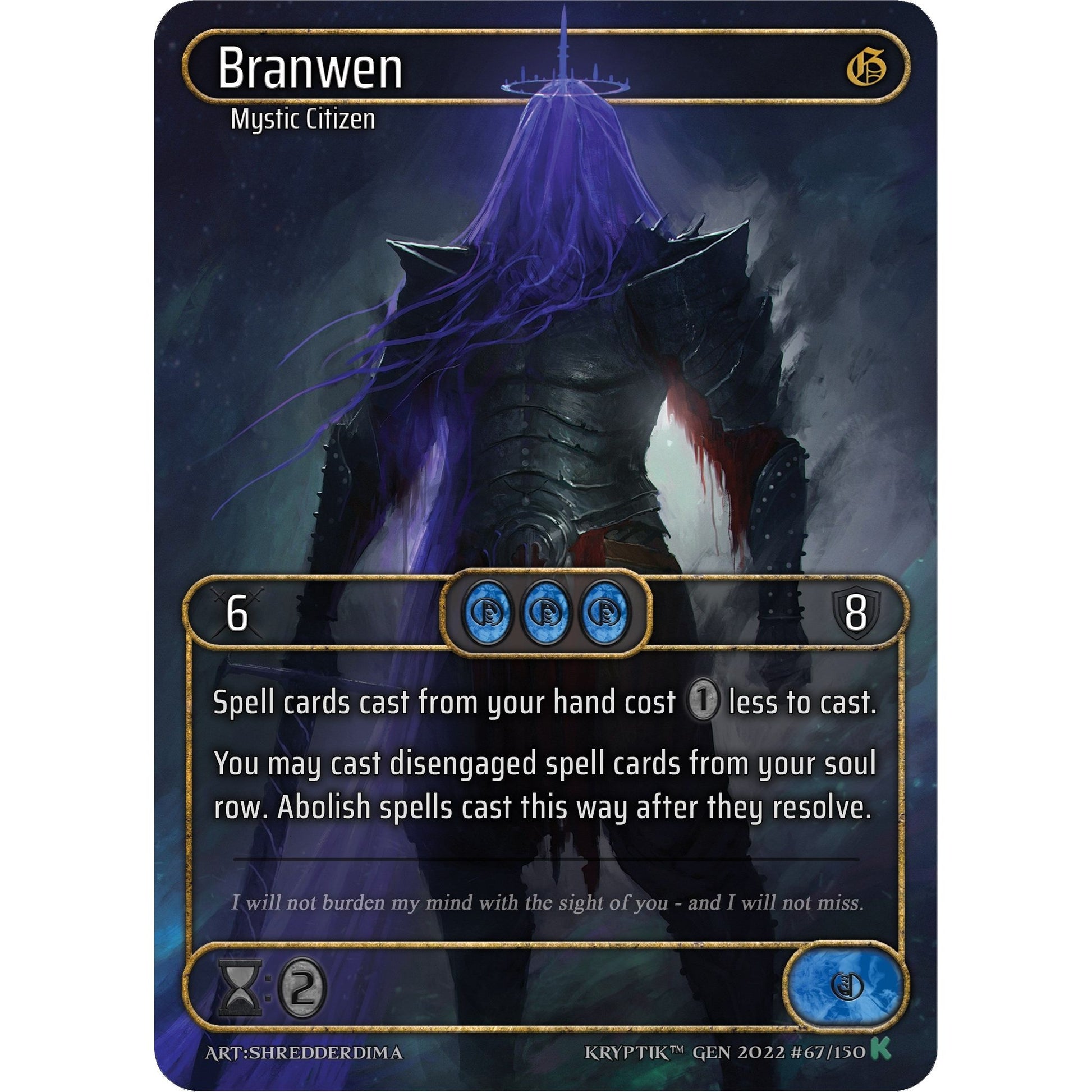 Image for Branwen (Box Topper) (67) (KPT) - Kryptik TCG
