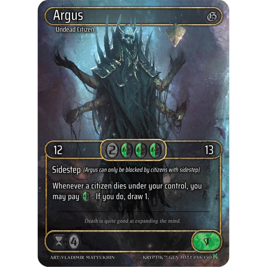 Image for Argus (Box Topper) (88) (KPT) - Kryptik TCG