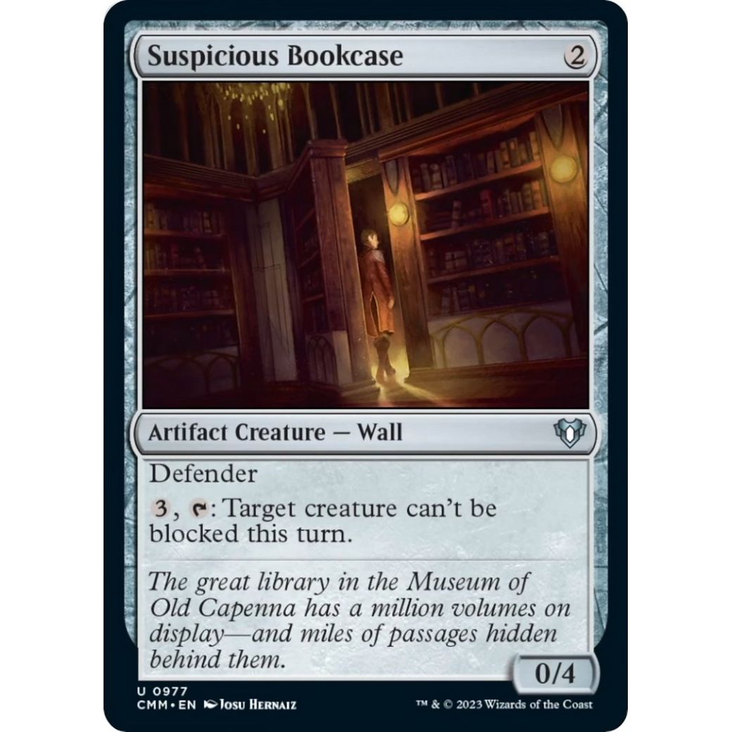 Image for Suspicious Bookcase (977) (CMM) - Magic: The Gathering