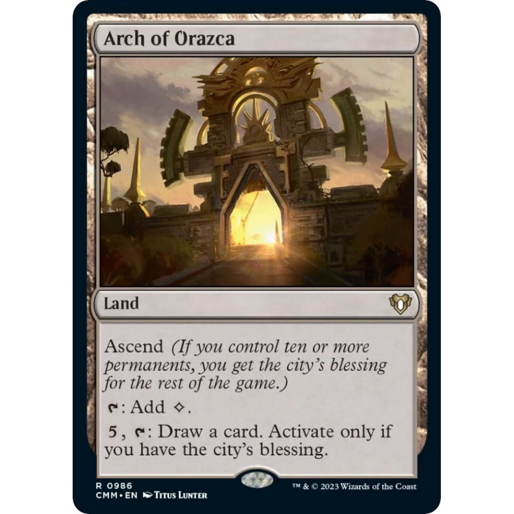 Image for Arch of Orazca (986) (CMM) - Magic: The Gathering