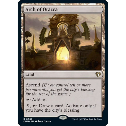 Image for Arch of Orazca (986) (CMM) - Magic: The Gathering
