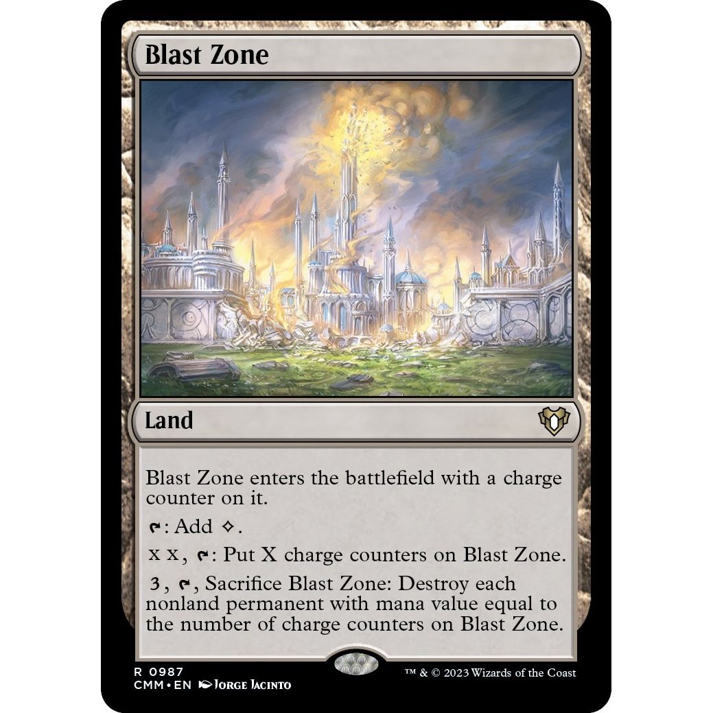Image for Blast Zone (987) (CMM) - Magic: The Gathering