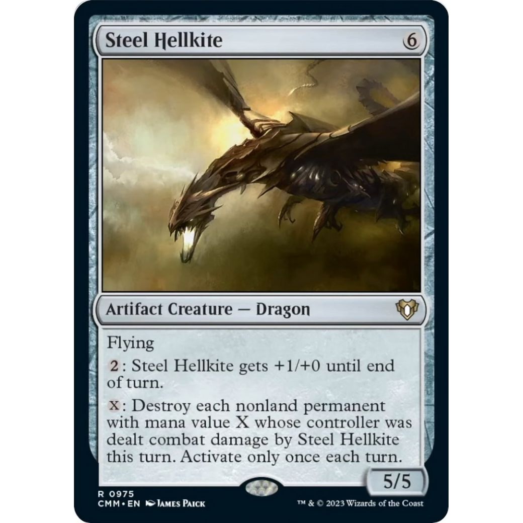 Image for Steel Hellkite (975) (CMM) - Magic: The Gathering