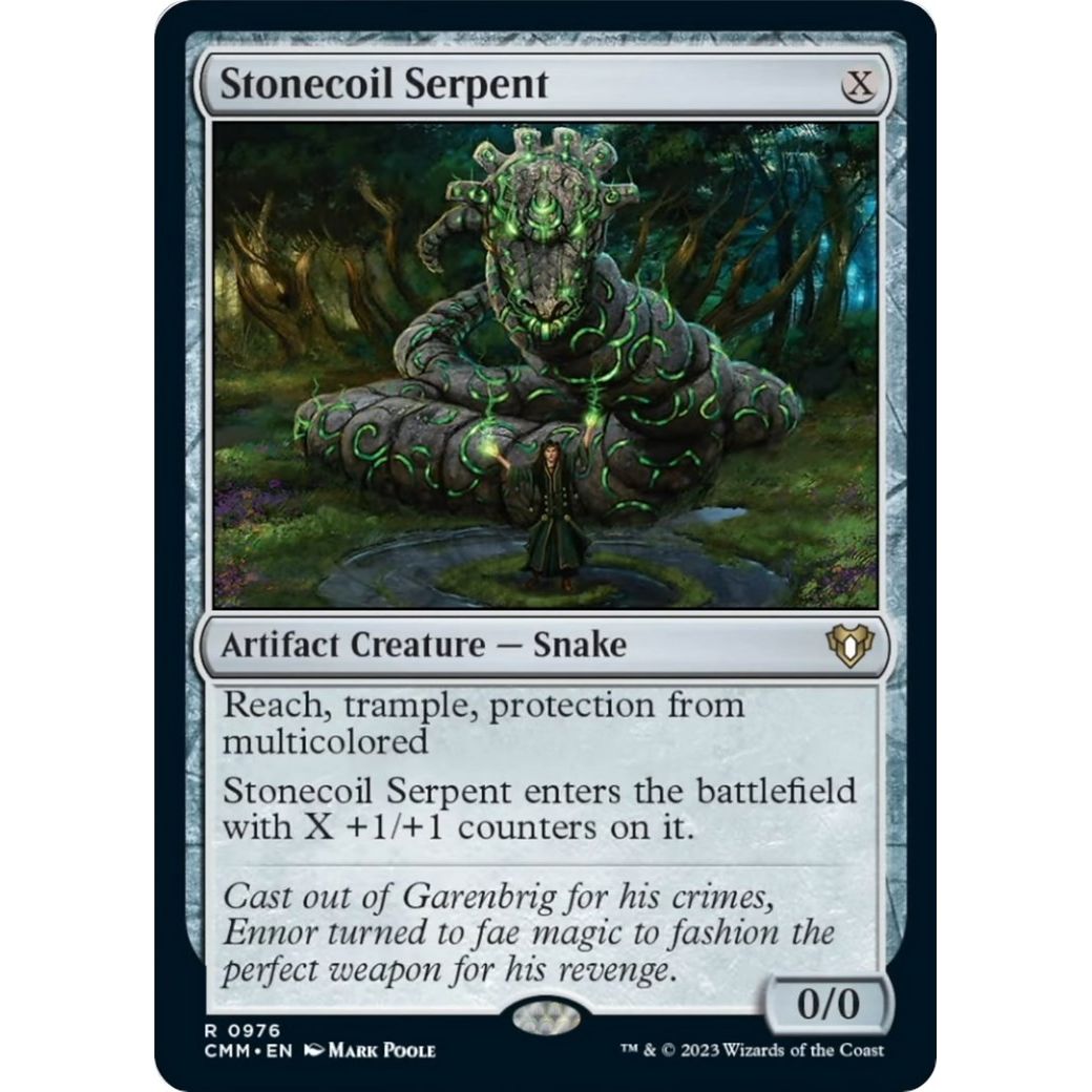 Image for Stonecoil Serpent (976) (CMM) - Magic: The Gathering