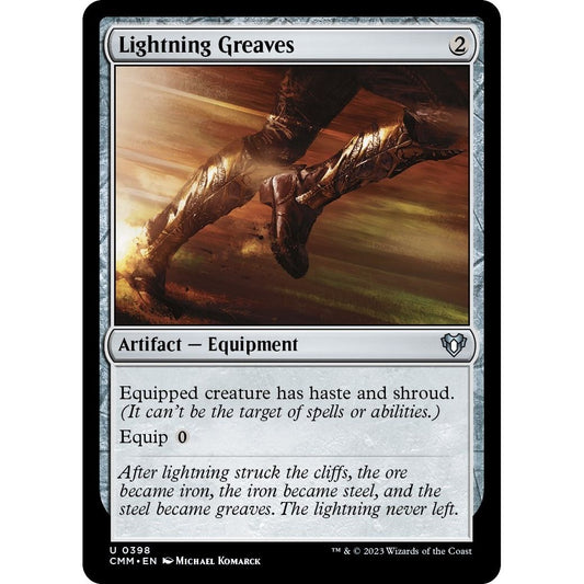 Image for Lightning Greaves (398) (CMM) - Magic: The Gathering