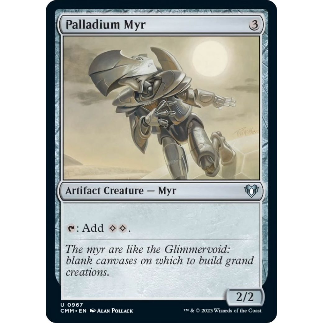 Image for Palladium Myr (967) (CMM) - Magic: The Gathering