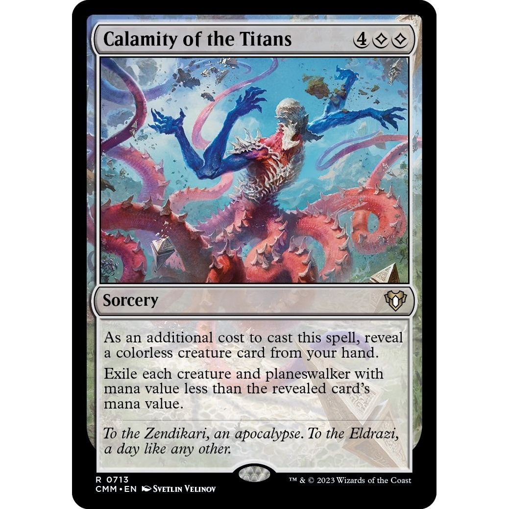 Image for Calamity of the Titans (713) (CMM) - Magic: The Gathering