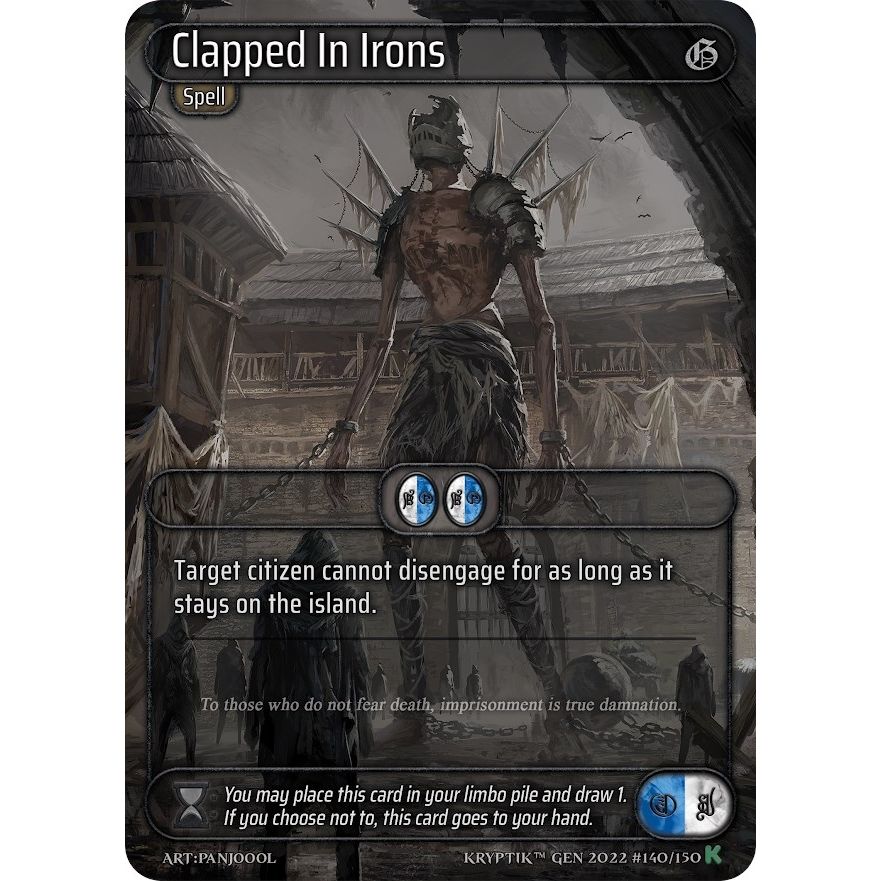 Image for Clapped In Irons (140) (KPT) - Kryptik TCG