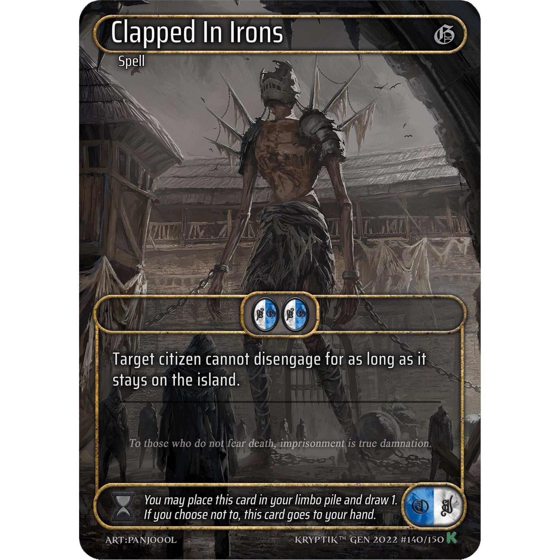 Image for Clapped In Irons (Box Topper) (140) (KPT) - Kryptik TCG