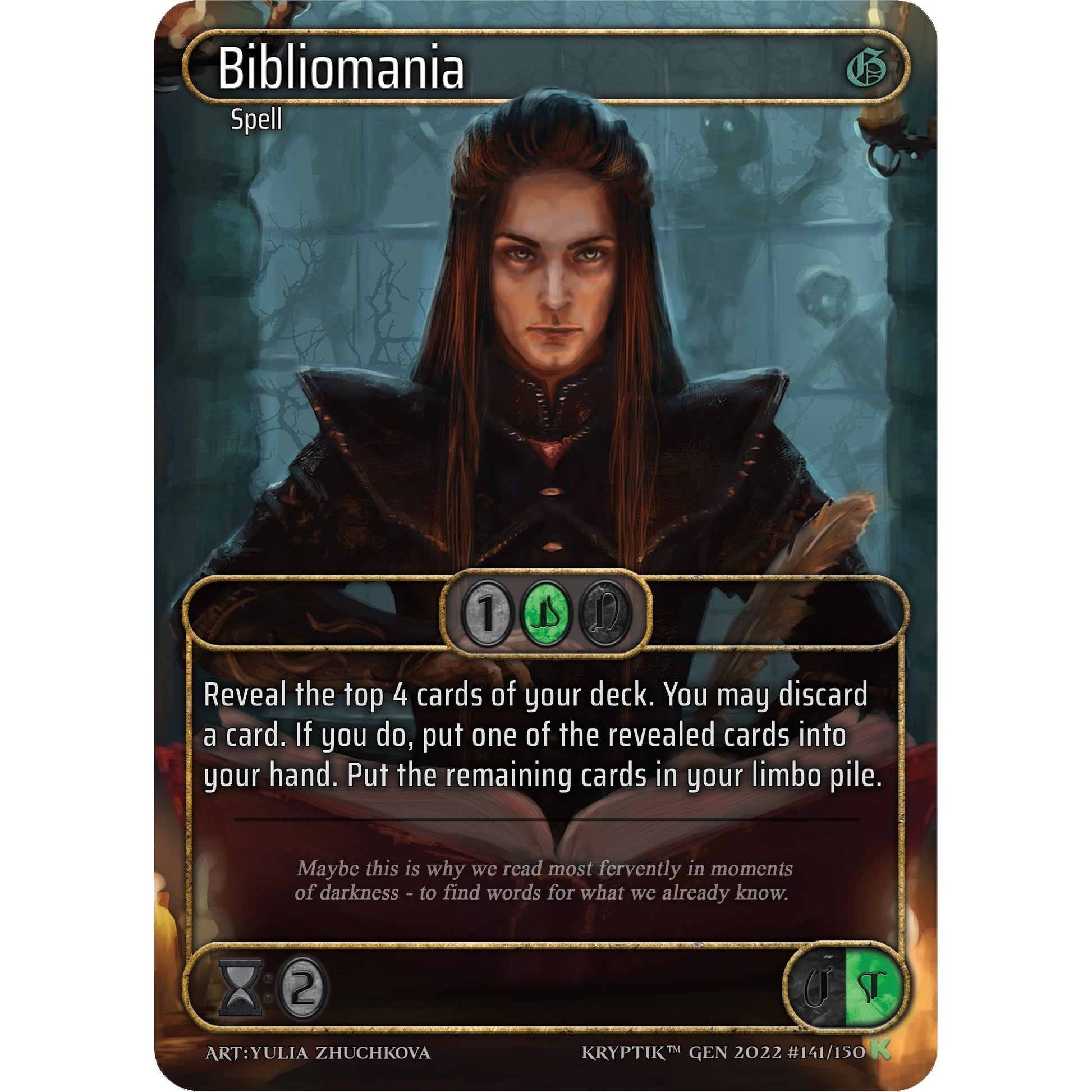 Image for Bibliomania (Box Topper) (141) (KPT) - Kryptik TCG
