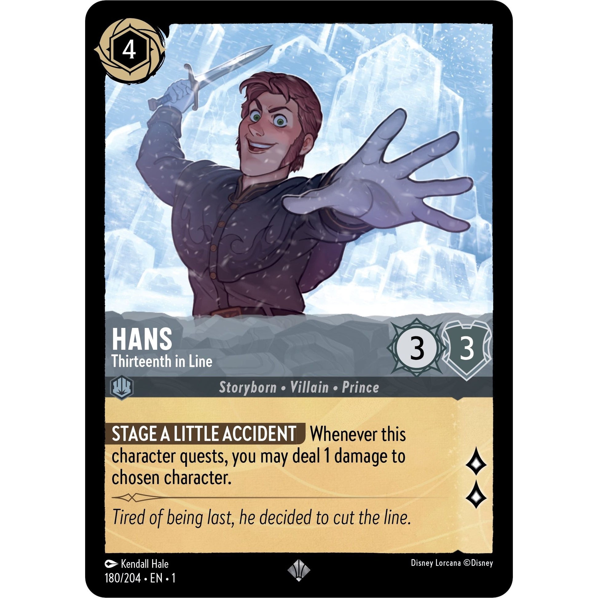 Image for Hans - Thirteenth in Line (180/204) (1) - Disney Lorcana
