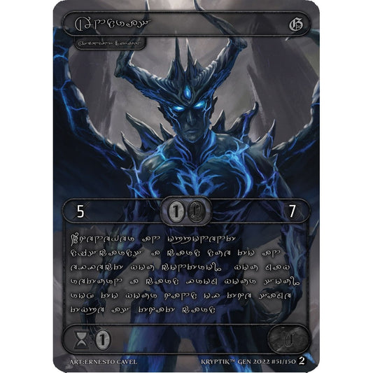 Image for Andras (Silver Kryptik Language) (51) - Kryptik TCG