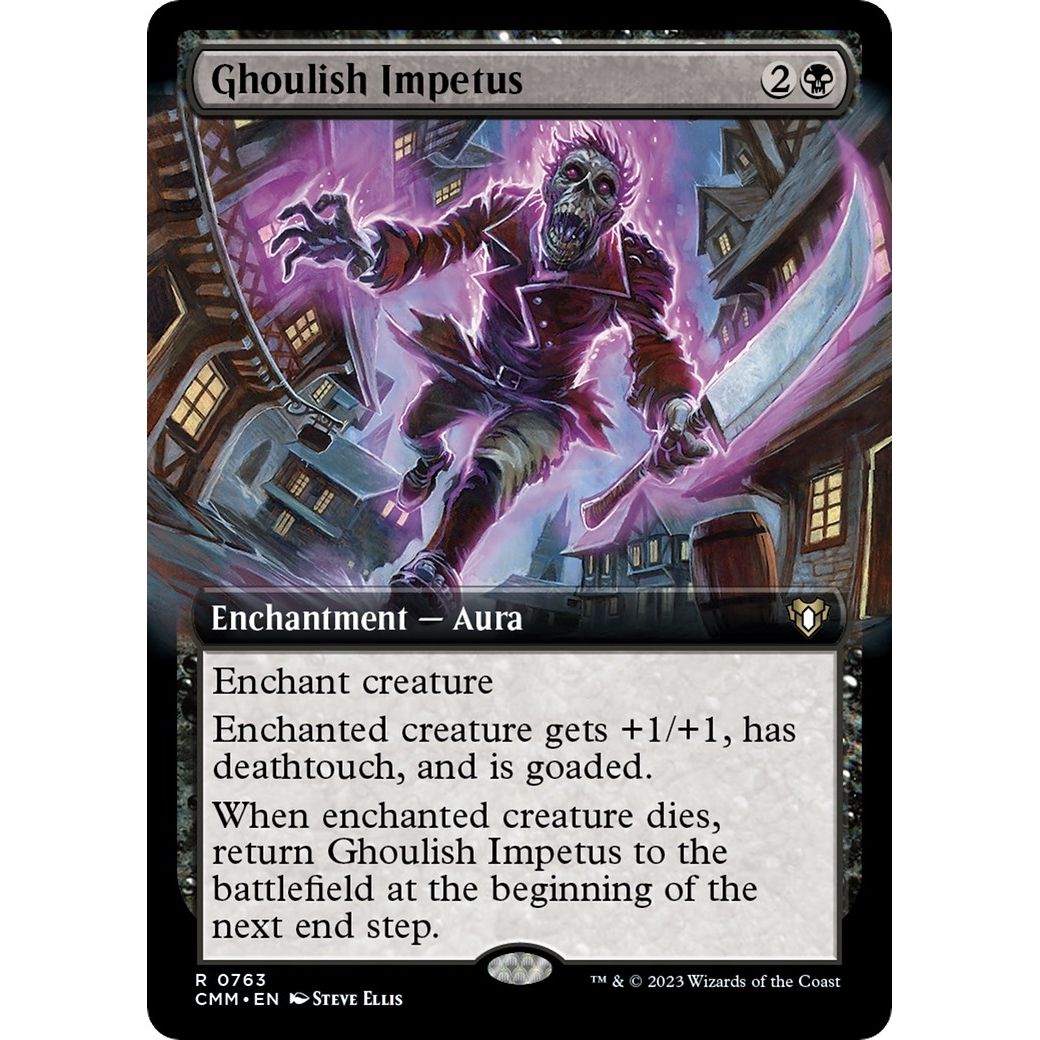 Image for Ghoulish Impetus (Extended Art) (763) (CMM) - Magic: The Gathering