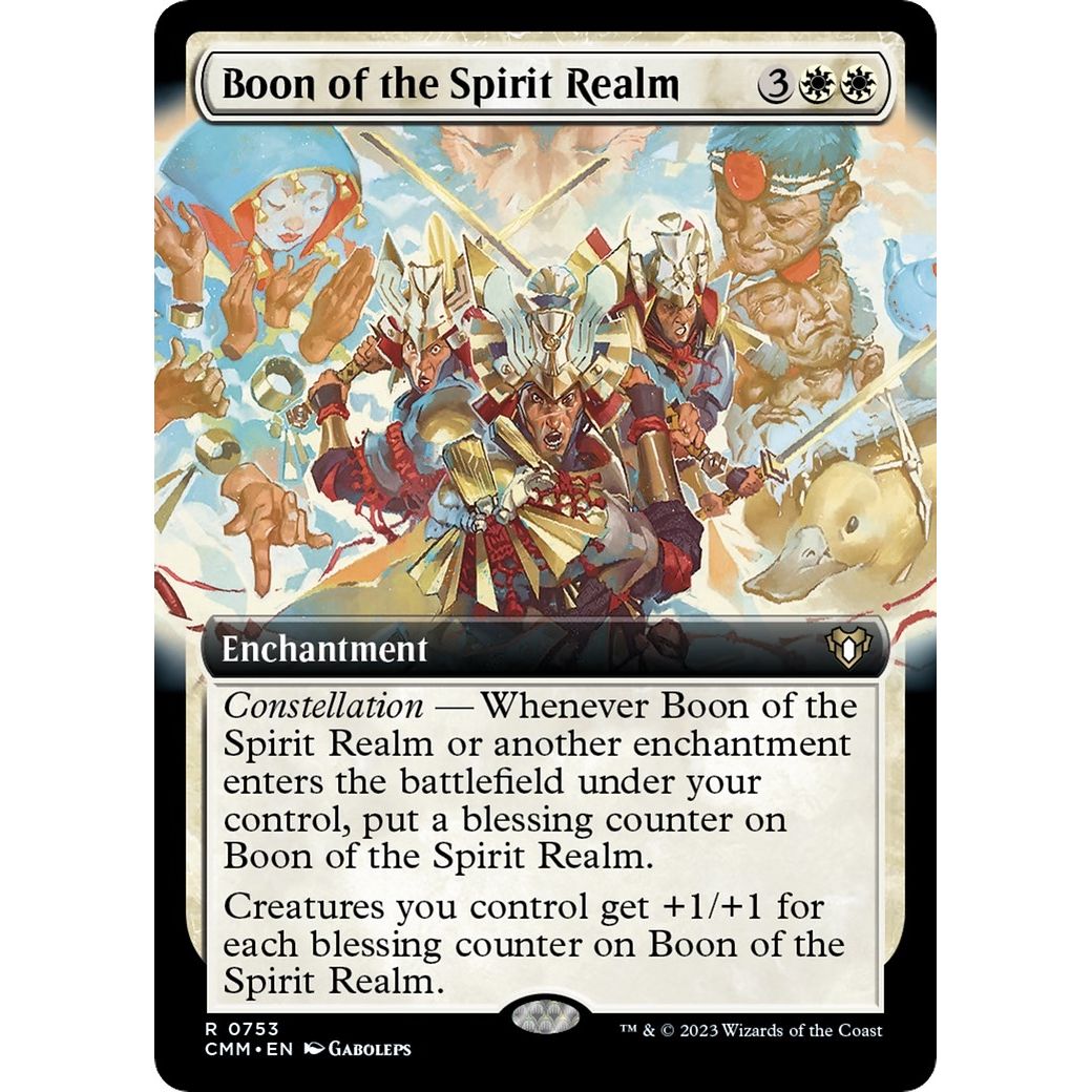 Image for Boon of the Spirit Realm (Extended Art) (753) (CMM) - Magic: The Gathering